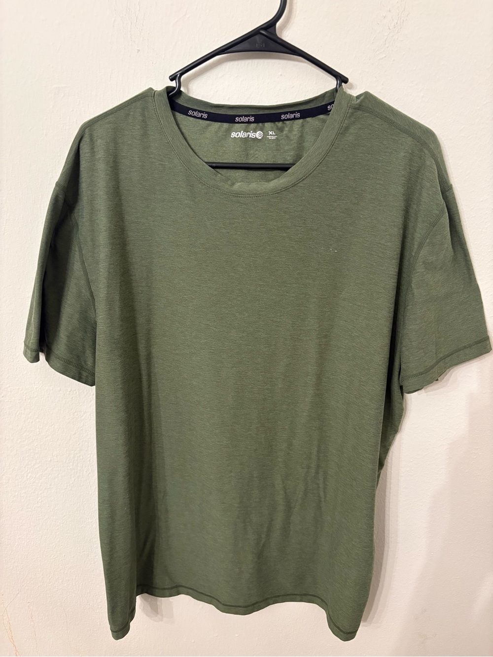 Aris Men's Olive Crew Neck Short Sleeve Tee